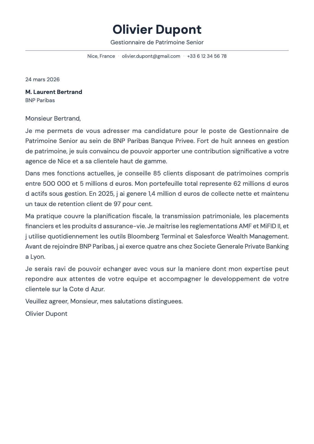 Slate cover letter template preview