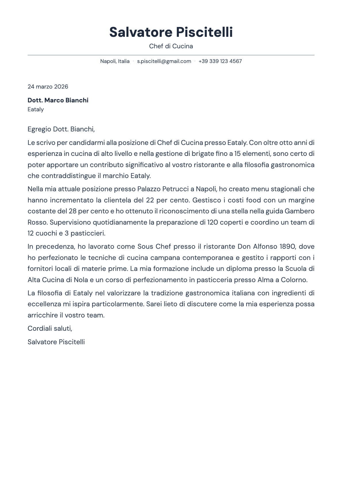 Slate cover letter template preview