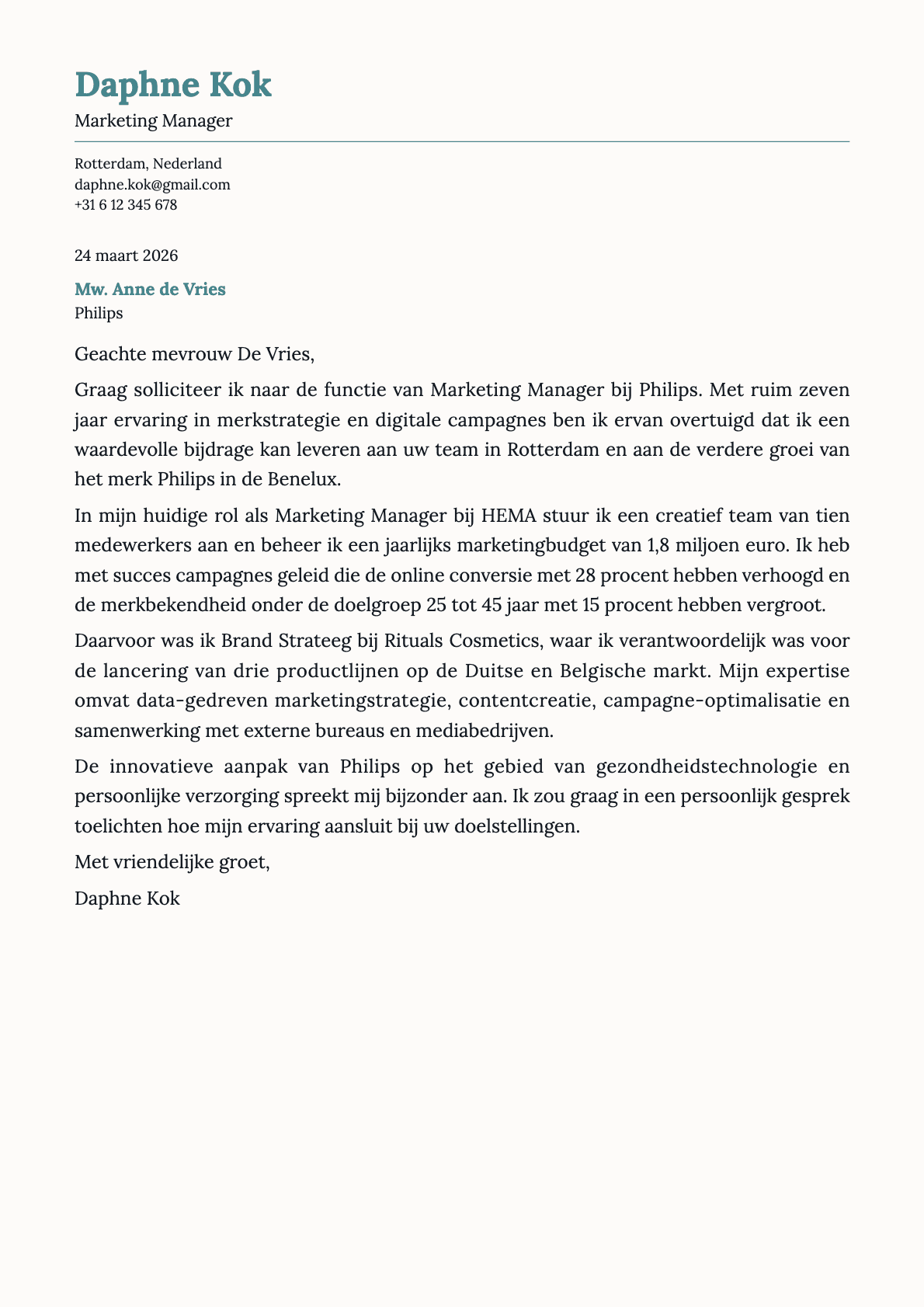 Nickel cover letter template preview