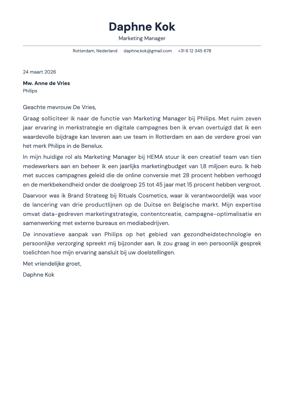 Slate cover letter template preview