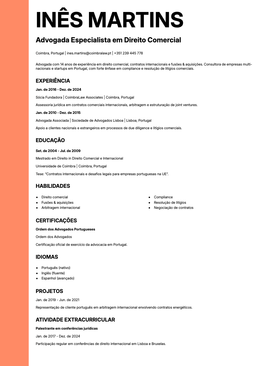 Bold Edge template preview