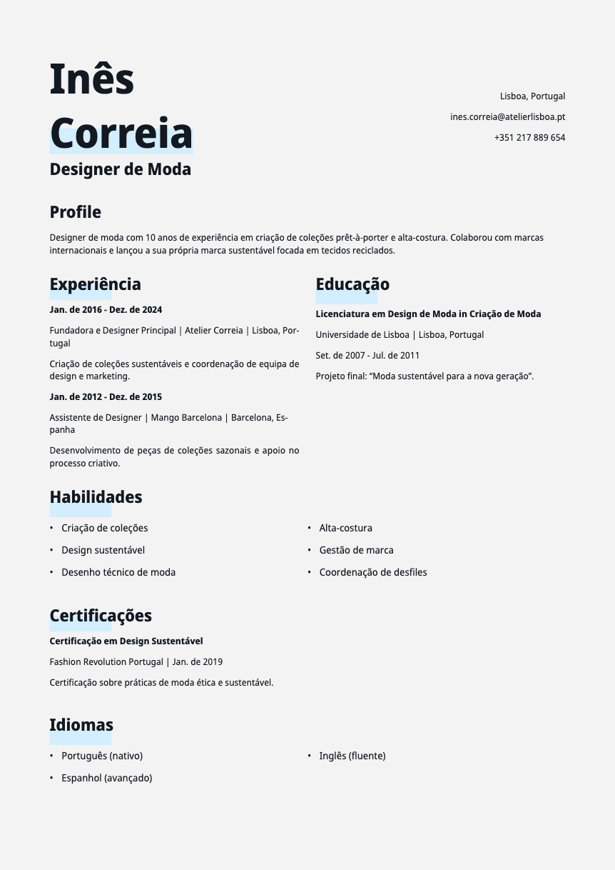 Copper template preview