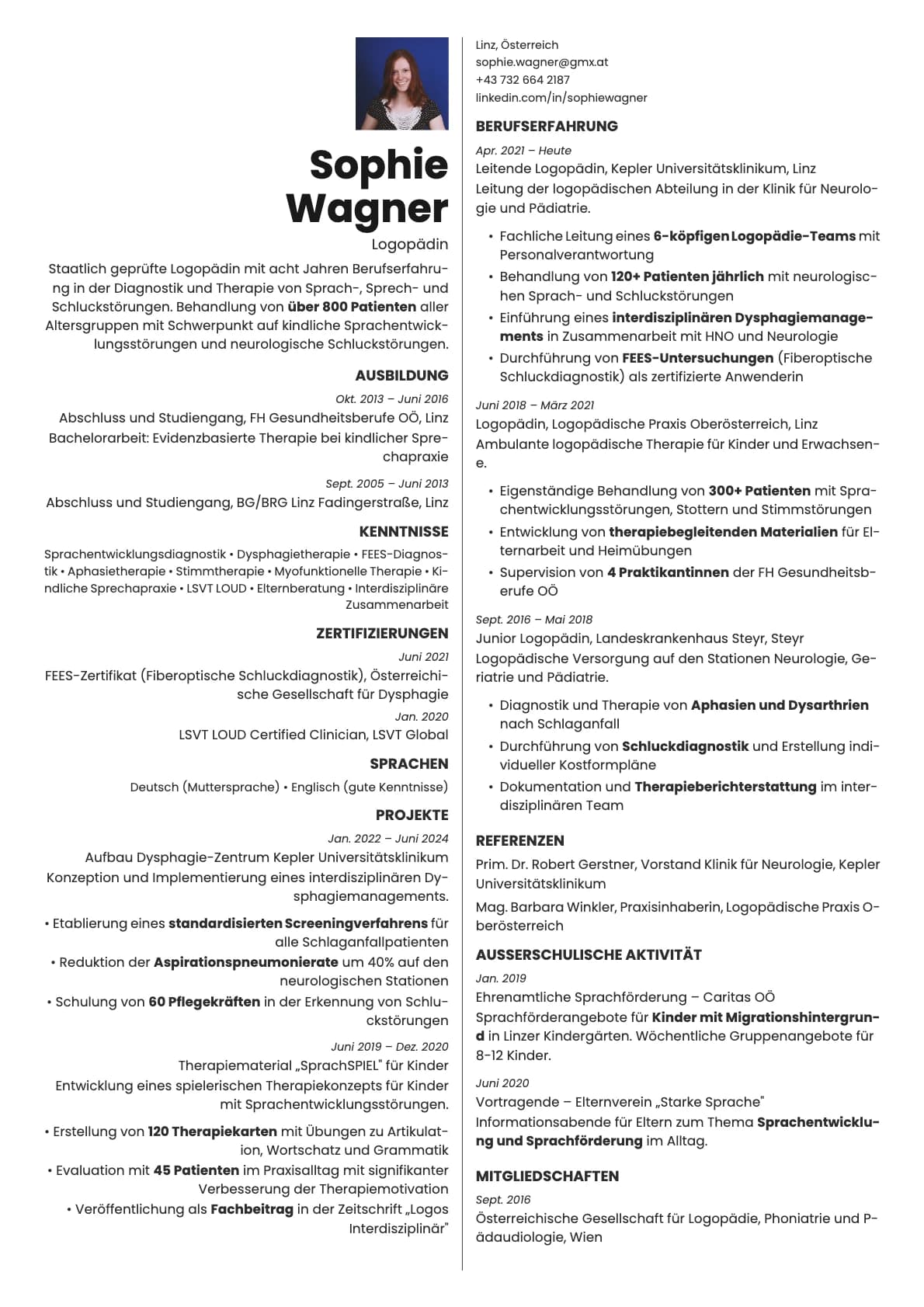 Amber Photo resume template preview
